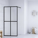 bruseafskærmning 80x195 cm hærdet glas matteret