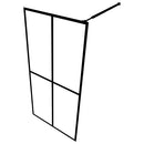 bruseafskærmning 140x195 cm hærdet glas matteret