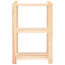 reol i 3 niveauer 60 x 38 x 90 cm massivt fyrretræ 150 kg