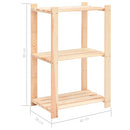 reol i 3 niveauer 60 x 38 x 90 cm massivt fyrretræ 150 kg