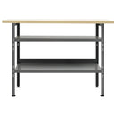 arbejdsbord 120x60x85 cm stål grå