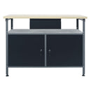 arbejdsbord 120x60x85 cm stål sort