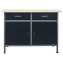 arbejdsbord 120x60x85 cm stål sort