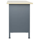 arbejdsbord 120x60x85 cm stål sort