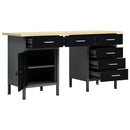 arbejdsbord 120x60x85 cm stål sort