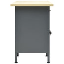 arbejdsbord 120x60x85 cm stål sort