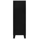 industrielt opbevaringsskab 75x40x120 cm stål sort