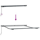 Markiseramme Antracit 3 x 2,5 m Aluminium