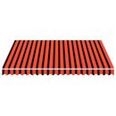 markisedug 3x2,5 m kanvas orange og brun