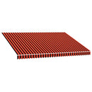 markisedug 4,5x3 m kanvas orange og brun