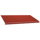 markisedug 6x3 m kanvas orange og brun