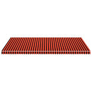 markisedug 6x3 m kanvas orange og brun