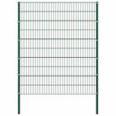 hegnspanel med stolper jern 1040x200 cm grøn