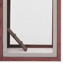 hønsehus 170x81x110 cm massivt fyrretræ og grantræ mokka