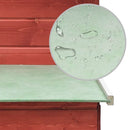 hønsehus 170x81x110 cm massivt fyrretræ og grantræ rød