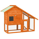kaninbur 140x63x120 cm massivt fyrretræ