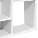 rumdeler/bogreol 100x24x140 cm konstrueret træ hvid