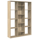 rumdeler/bogreol 100x24x140 cm konstrueret træ sonoma-eg