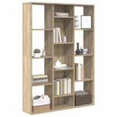 rumdeler/bogreol 100x24x140 cm konstrueret træ sonoma-eg