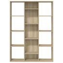 rumdeler/bogreol 100x24x140 cm konstrueret træ sonoma-eg