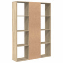 rumdeler/bogreol 100x24x140 cm konstrueret træ sonoma-eg