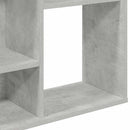rumdeler/bogreol 100x24x140 cm konstrueret træ betongrå