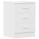 sengeborde 2 stk. 38x35x56 cm konstrueret træ hvid