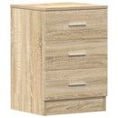 sengeborde 2 stk. 38x35x56 cm konstrueret træ sonoma-eg