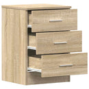 sengeborde 2 stk. 38x35x56 cm konstrueret træ sonoma-eg