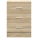sengeborde 2 stk. 38x35x56 cm konstrueret træ sonoma-eg