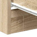 sengeborde 2 stk. 38x35x56 cm konstrueret træ sonoma-eg