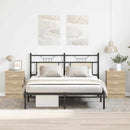 sengeborde 2 stk. 38x35x56 cm konstrueret træ sonoma-eg