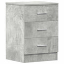 sengeborde 2 stk. 38x35x56 cm konstrueret træ betongrå