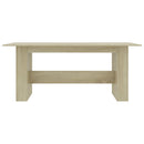 spisebord 180x90x76 cm konstrueret træ sonoma-eg