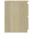 sengebord 30x30x40 cm konstrueret træ sonoma-eg