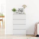 skænk 60x35x98,5 cm konstrueret træ hvid