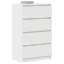 skænk 60x35x98,5 cm konstrueret træ hvid