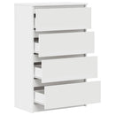 skænk 60x35x98,5 cm konstrueret træ hvid