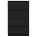 skænk 60x35x98,5 cm konstrueret træ sort