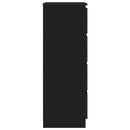 skænk 60x35x98,5 cm konstrueret træ sort