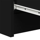 skænk 60x35x98,5 cm konstrueret træ sort