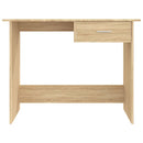 skrivebord 100x50x76 cm konstrueret træ sonoma-eg