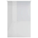 skrivebord 100x50x76 cm konstrueret træ hvid højglans