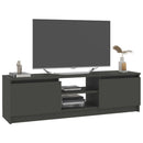 tv-skab 120x30x35,5 cm konstrueret træ grå