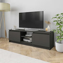 tv-skab 120x30x35,5 cm konstrueret træ grå