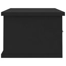 væghængt skuffe 60x26x18,5 cm konstrueret træ sort