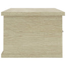 væghængt skuffe 60x26x18,5 cm konstrueret træ sonoma-eg