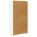 klædeskab 100x50x200 cm konstrueret træ hvid