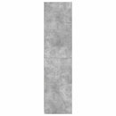klædeskab med skuffer 50x50x200 cm konstrueret træ betongrå