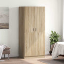 klædeskab 80x52x180 cm konstrueret træ sonoma-eg